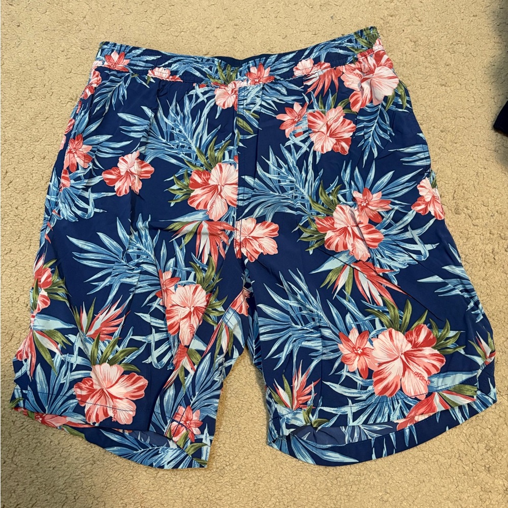 Kirkland Signature Blue Floral Men's Swim Shorts